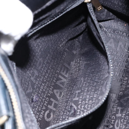 Chanel Chocolate Bar CC Tote Quilted Leather, BLACK, LEATHER, Tote bag