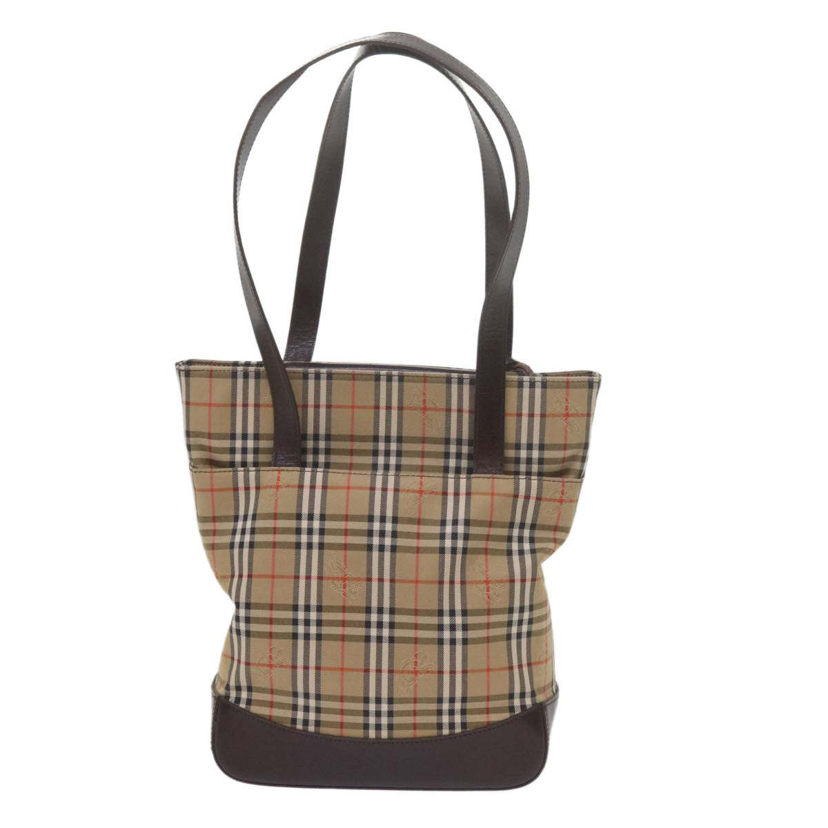 Burberry Nova Check Tote Leather, BEIGE, CANVAS, Tote bag