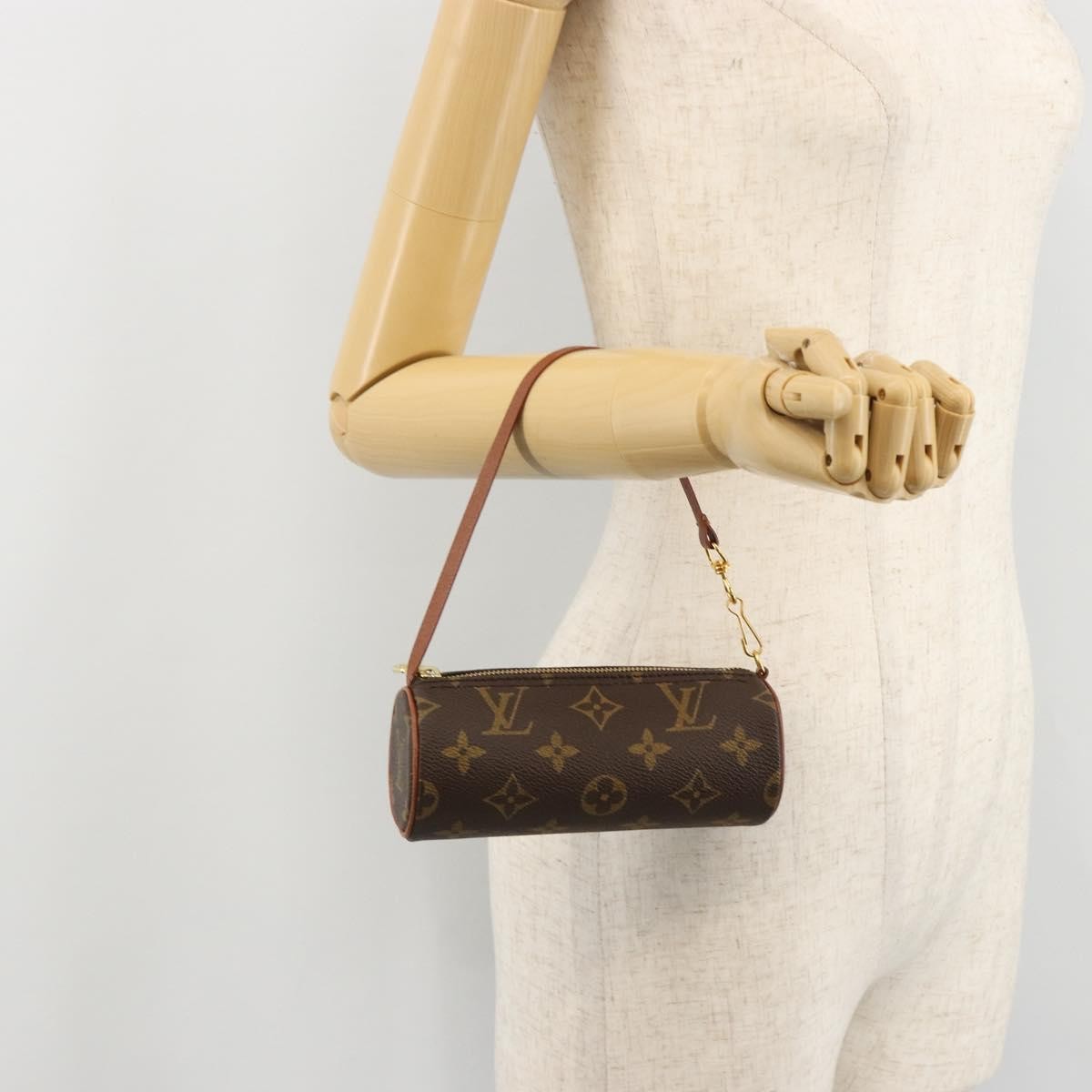Louis Vuitton Papillon Pochette Monogram Canvas, Brown, Canvas, Clutch