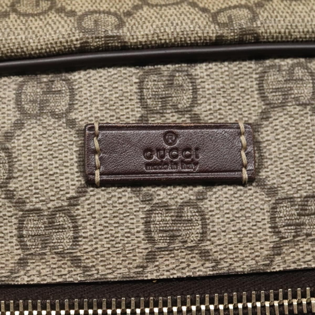 Gucci Front Zip Messenger GG Coated Canvas, BEIGE, CANVAS, Shoulder bag