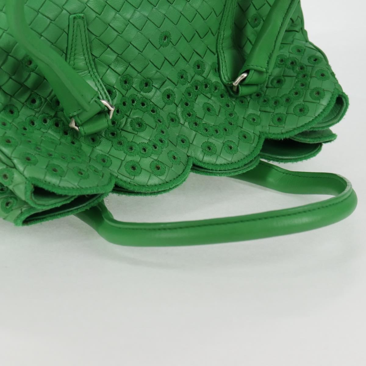 Bottega Veneta Intrecciato Leather, GREEN, LEATHER, Handbag