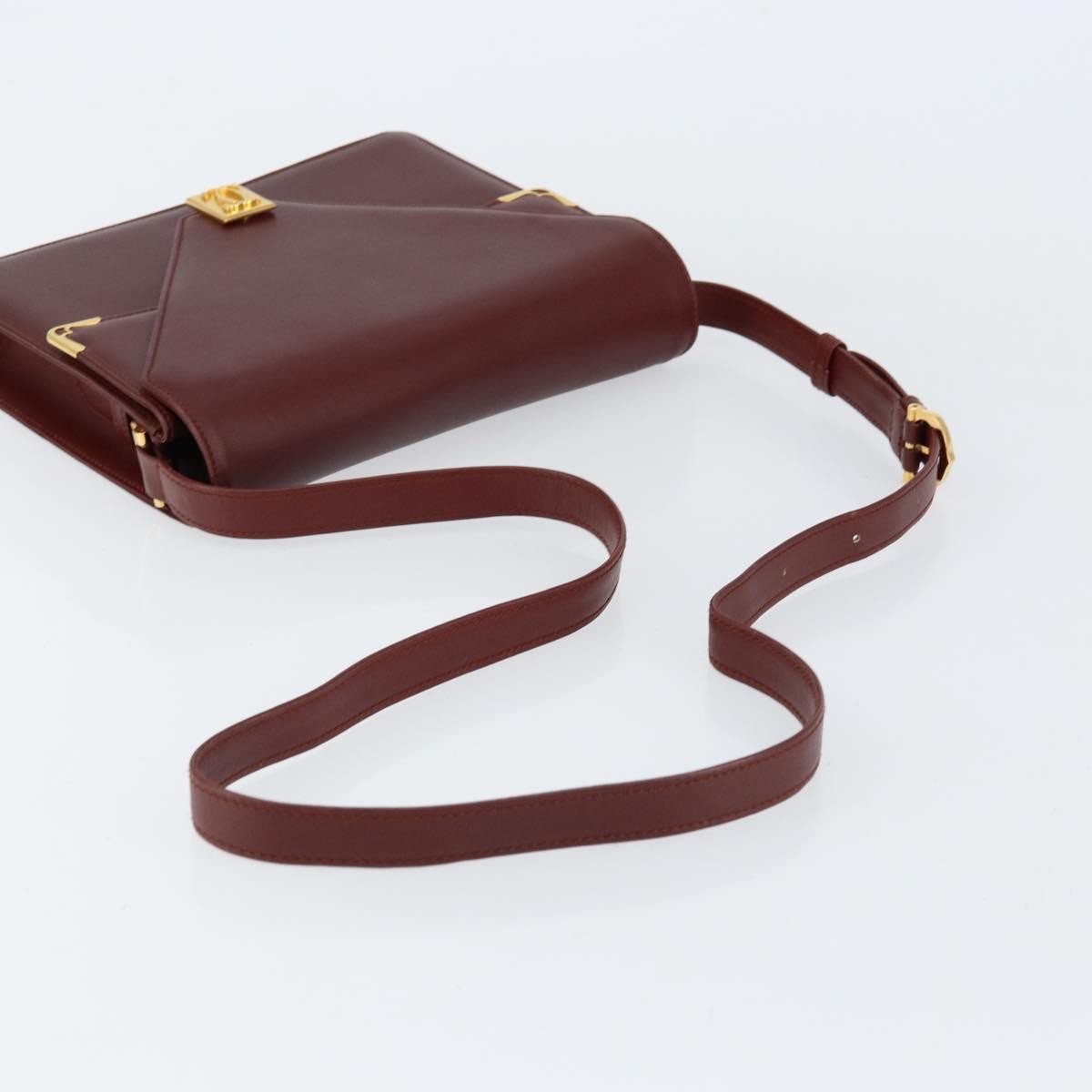 cartier Must de Cartier Shoulder Bag Leather, BURGUNDY, LEATHER, Shoulder bag
