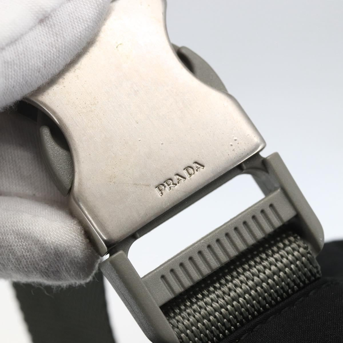 Prada Sport Zip Shoulder Bag Tessuto, BLACK, NYLON, Shoulder bag