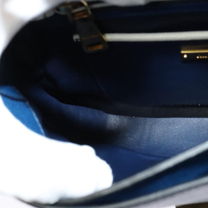 Miu Miu Flap Shoulder Bag Leather, BLUE, LEATHER, Shoulder bag