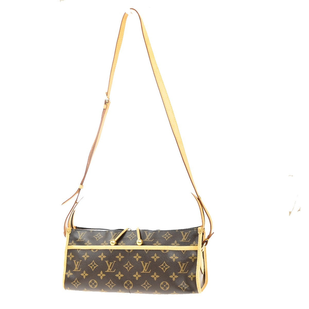 Louis Vuitton Popincourt Shoulder Bag Monogram Canvas, Brown, Canvas, Shoulder Bag