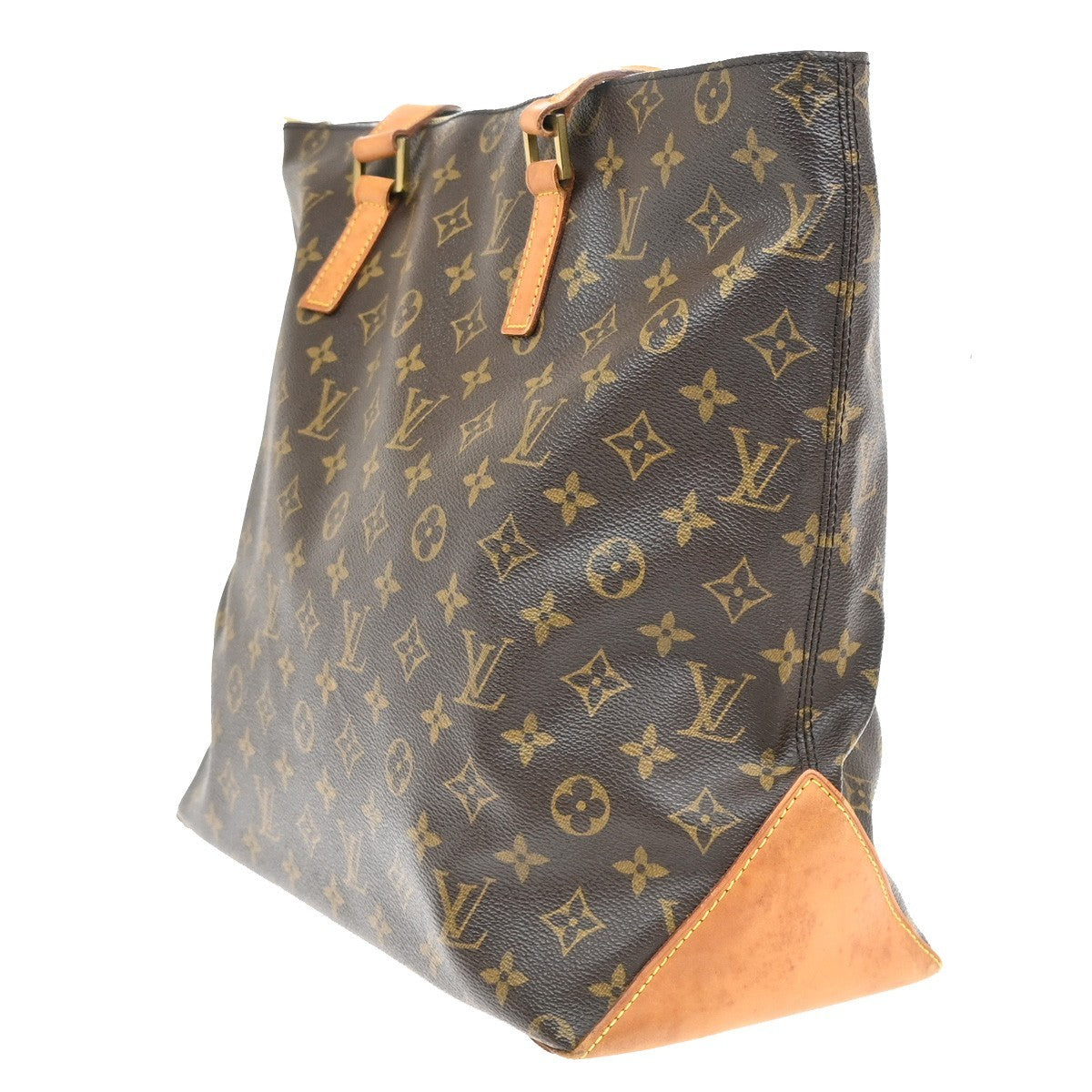 Louis Vuitton Cabas Mezzo Monogram Canvas, BROWN, CANVAS, Tote bag