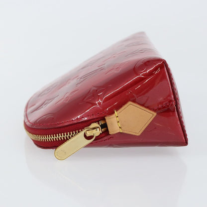 Louis Vuitton Cosmetic Pouch Limited Edition Monogram Vernis Rayures, RED, PATENT_LEATHER, Toiletry Case