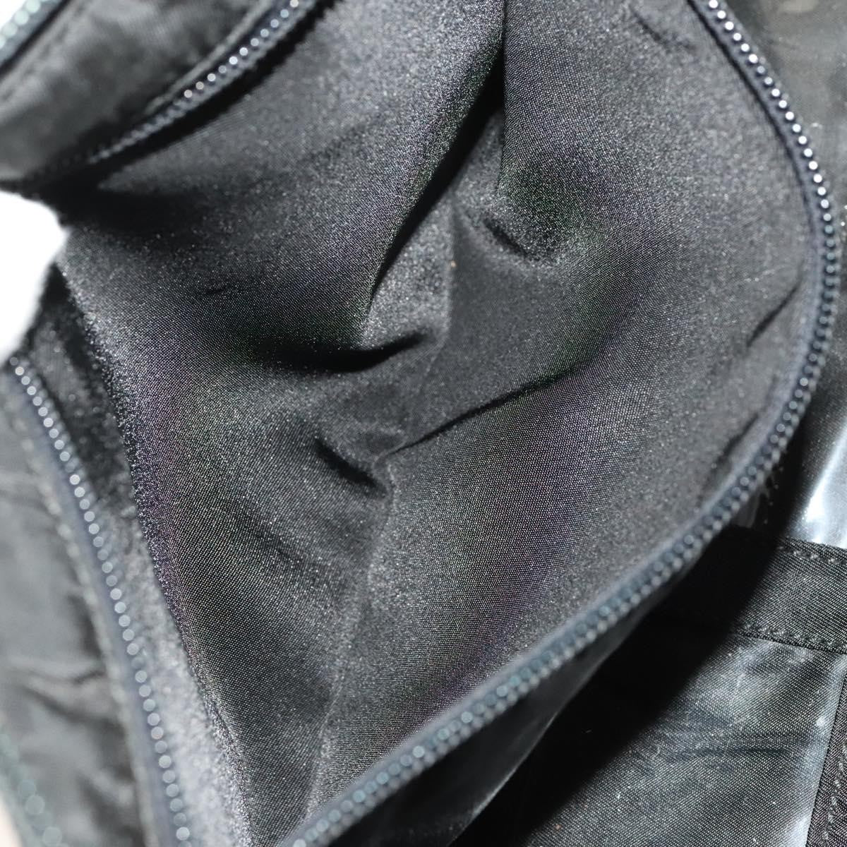 Prada Vintage Zip Handbag Tessuto, BLACK, NYLON, Handbag