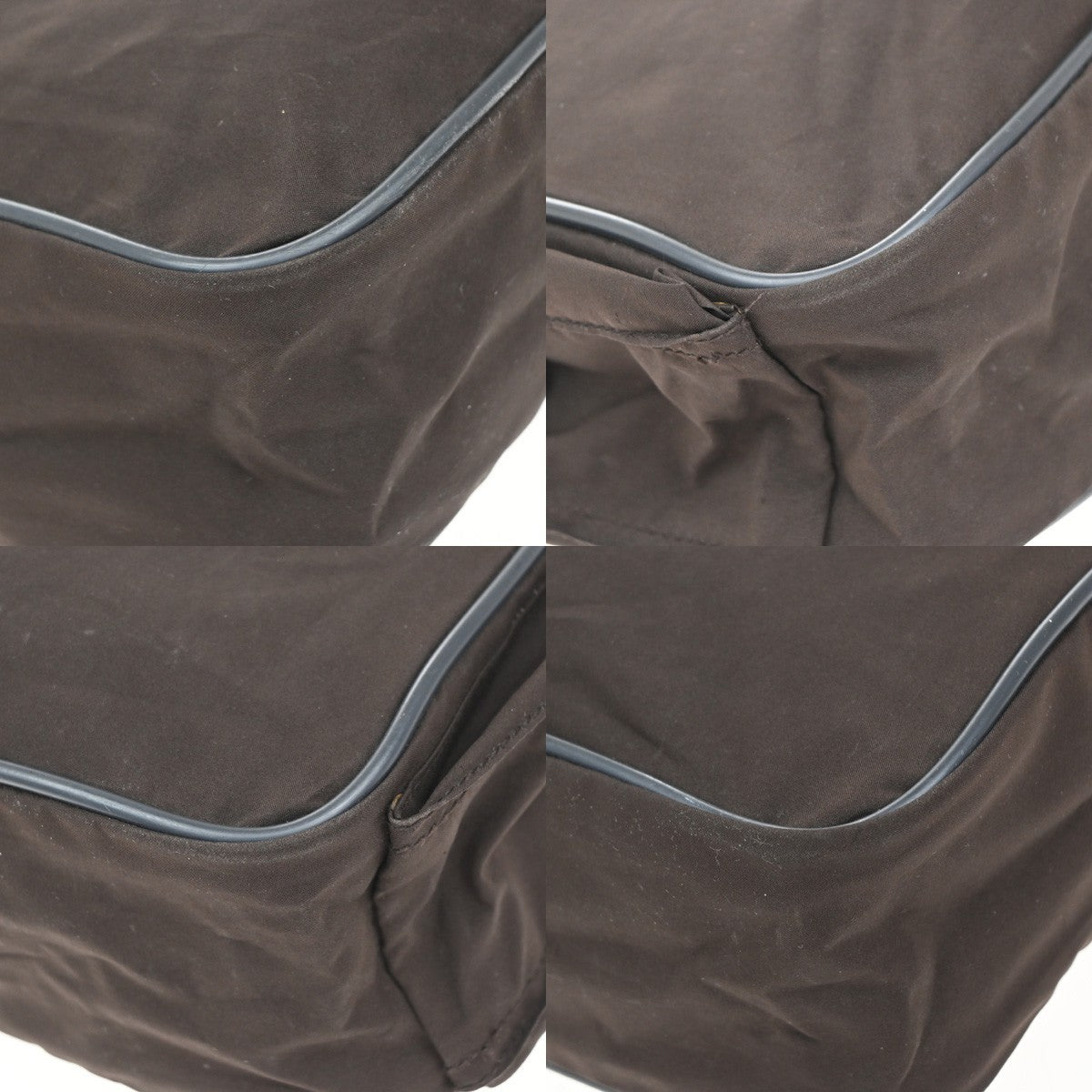 Prada Vintage Shoulder Bag Tessuto, BROWN, NYLON, Shoulder bag