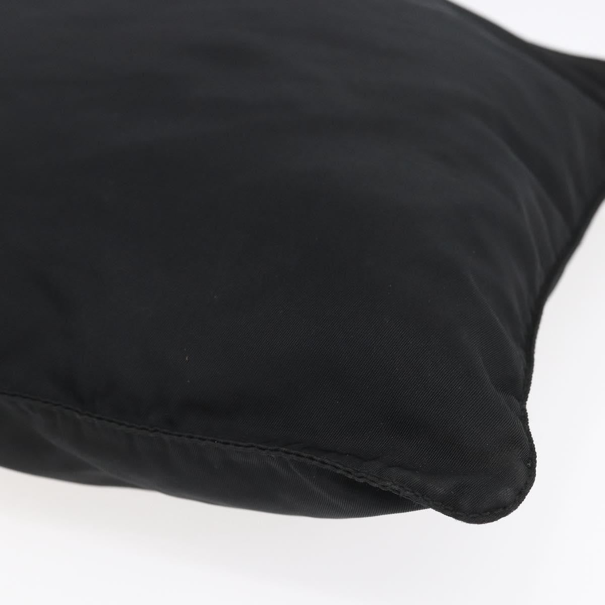 Prada Flat Messenger Bag Tessuto, BLACK, NYLON, Shoulder bag