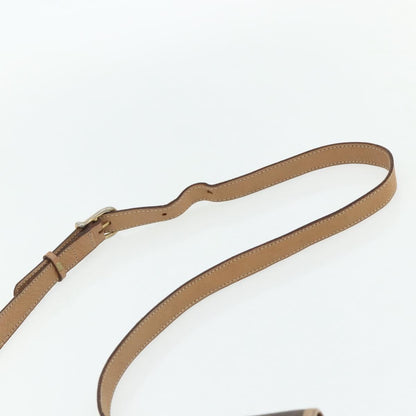 Celine Vintage Macadam Shoulder Bag Canvas and Leather, Brown, Canvas, Shoulder Bag