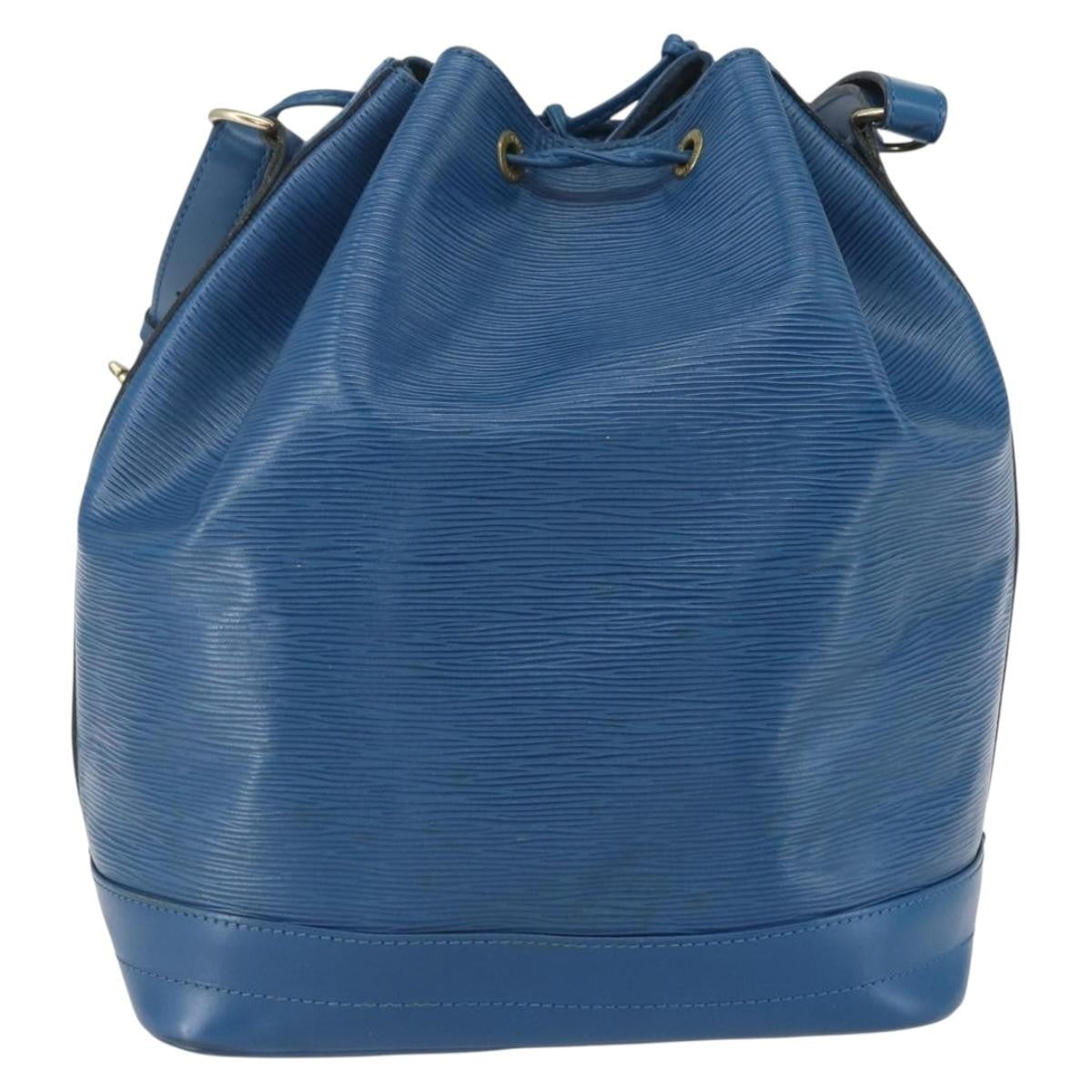 Louis Vuitton Noe Handbag Epi Leather, BLUE, LEATHER, Shoulder bag