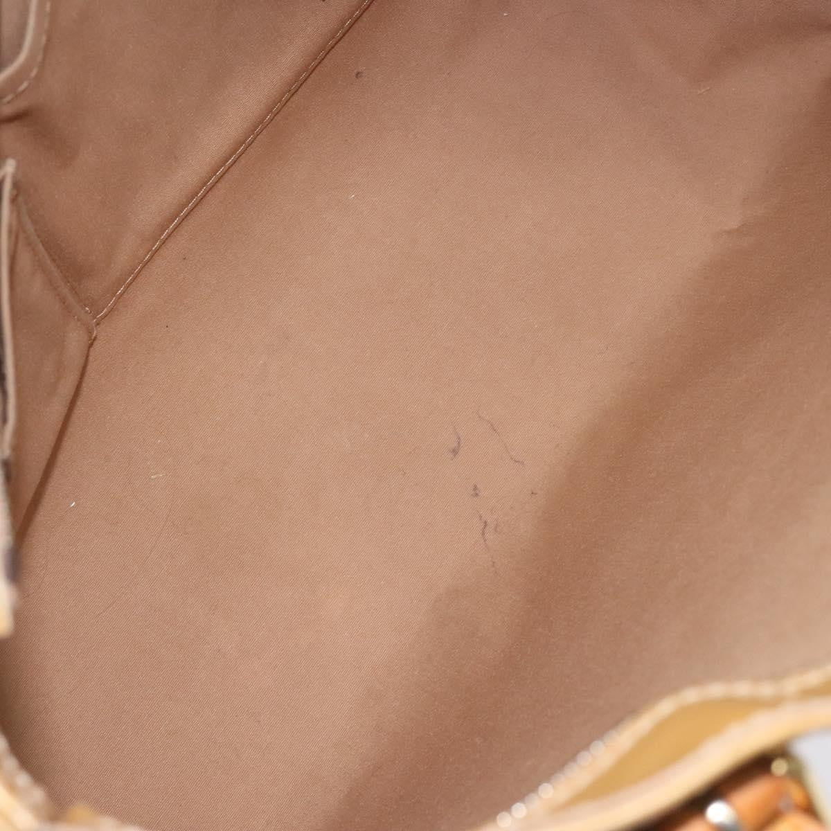 Louis Vuitton Brentwood Handbag Monogram Vernis, BEIGE, PATENT_LEATHER, Shoulder bag