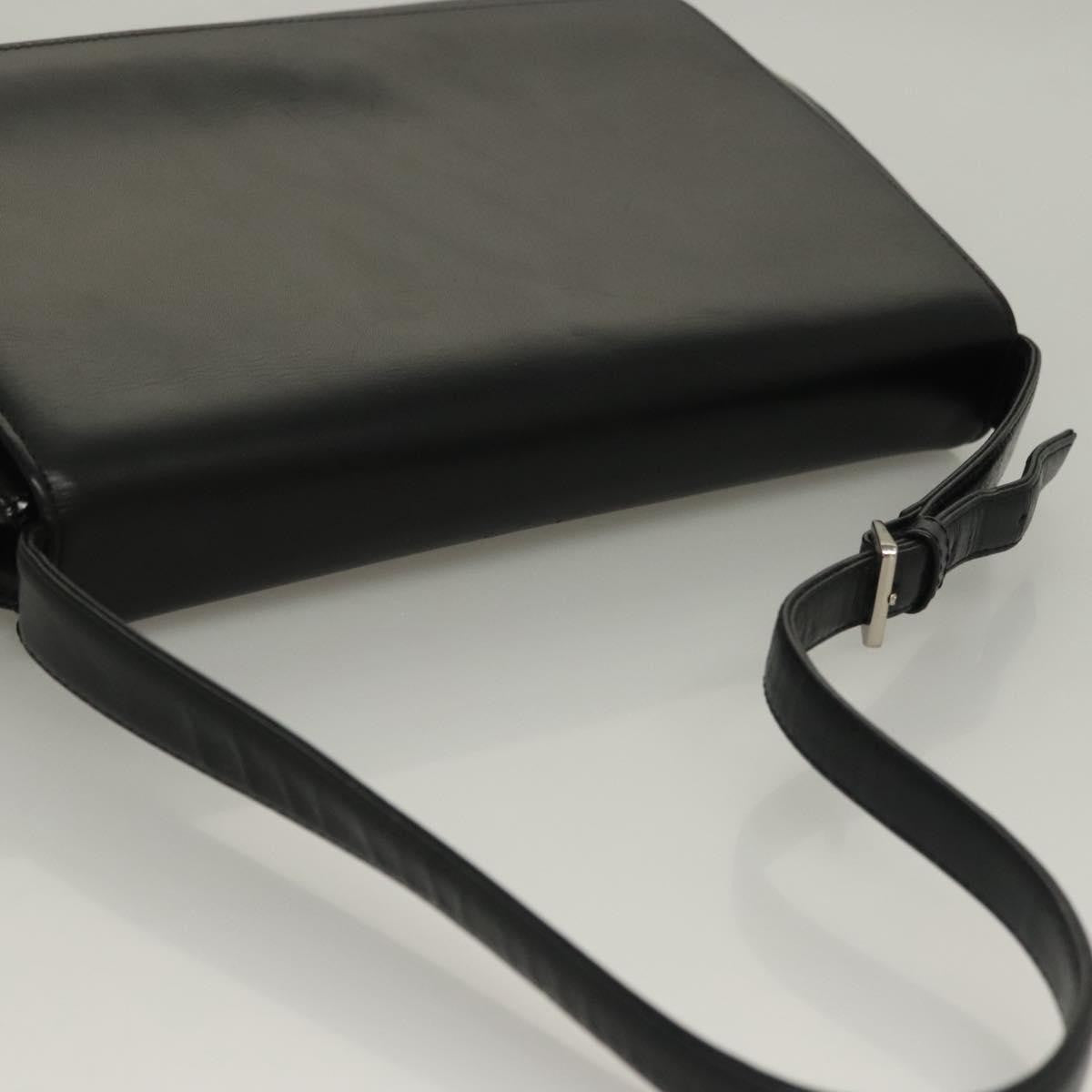 Valentino Garavani Flap Shoulder Bag Leather, BLACK, LEATHER, Shoulder bag