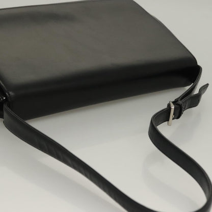 Valentino Garavani Flap Shoulder Bag Leather, BLACK, LEATHER, Shoulder bag