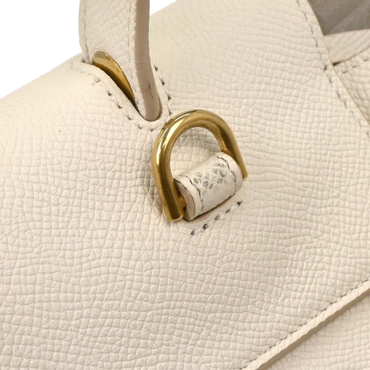 Celine Belt Bag Calfskin, WHITE, LEATHER, Handbag