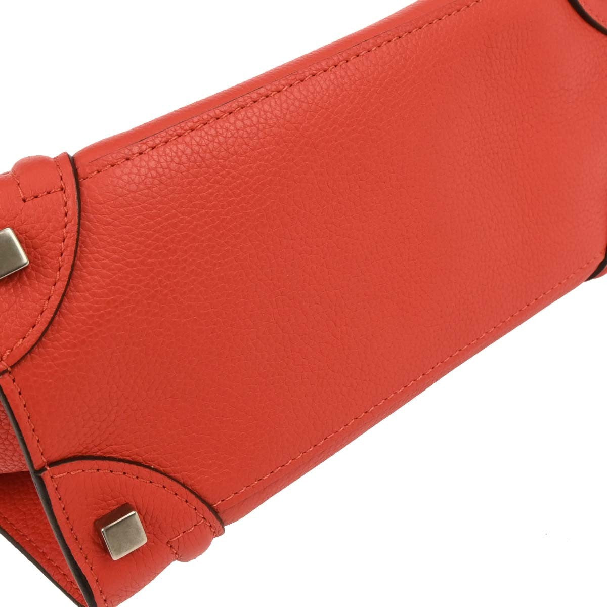 Celine Luggage Bag Smooth Leather, RED, LEATHER, Handbag