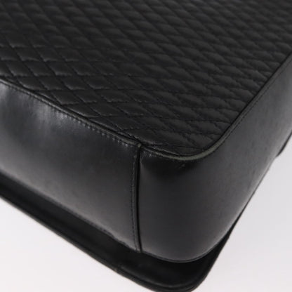 Bally Vintage Handbag Quilted Leather, BLACK, LEATHER, Handbag