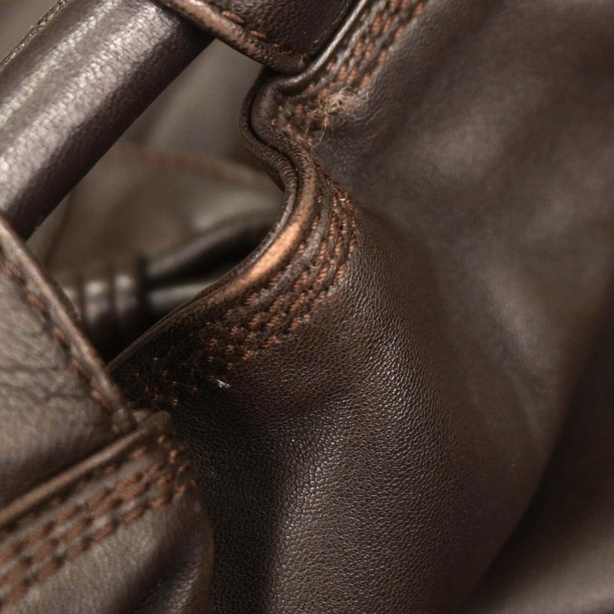 Loewe Anagram Logo Nappa Aire Hand Bag Leather, BROWN, LEATHER, Handbag