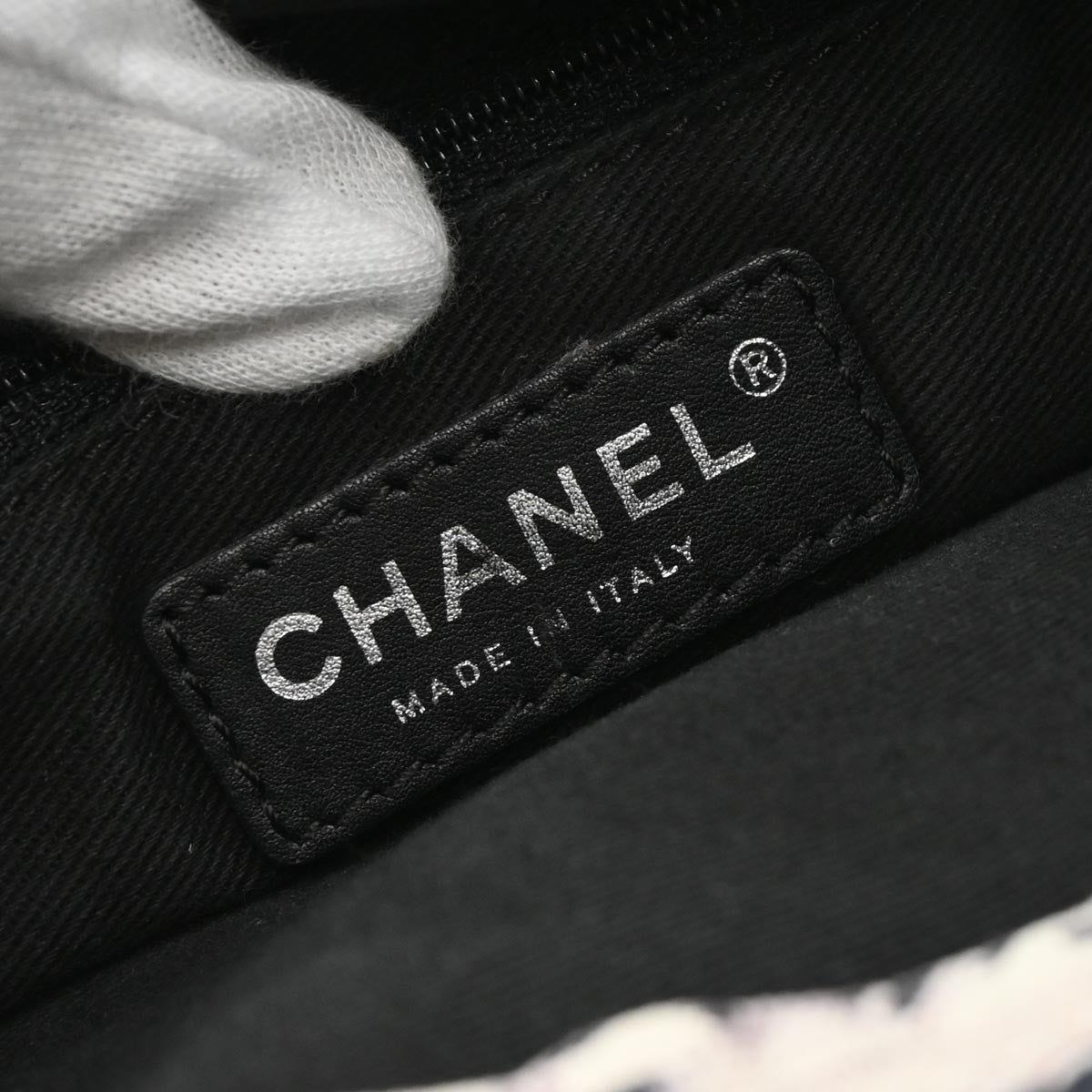 Chanel Airlines Shoulder Bag Canvas, WHITE, CANVAS, Shoulder bag