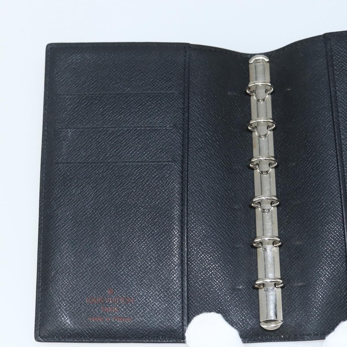 Louis Vuitton Agenda Cover Epi Leather, BLACK, LEATHER, Wallets