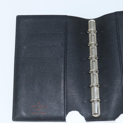 Louis Vuitton Agenda Cover Epi Leather, BLACK, LEATHER, Wallets