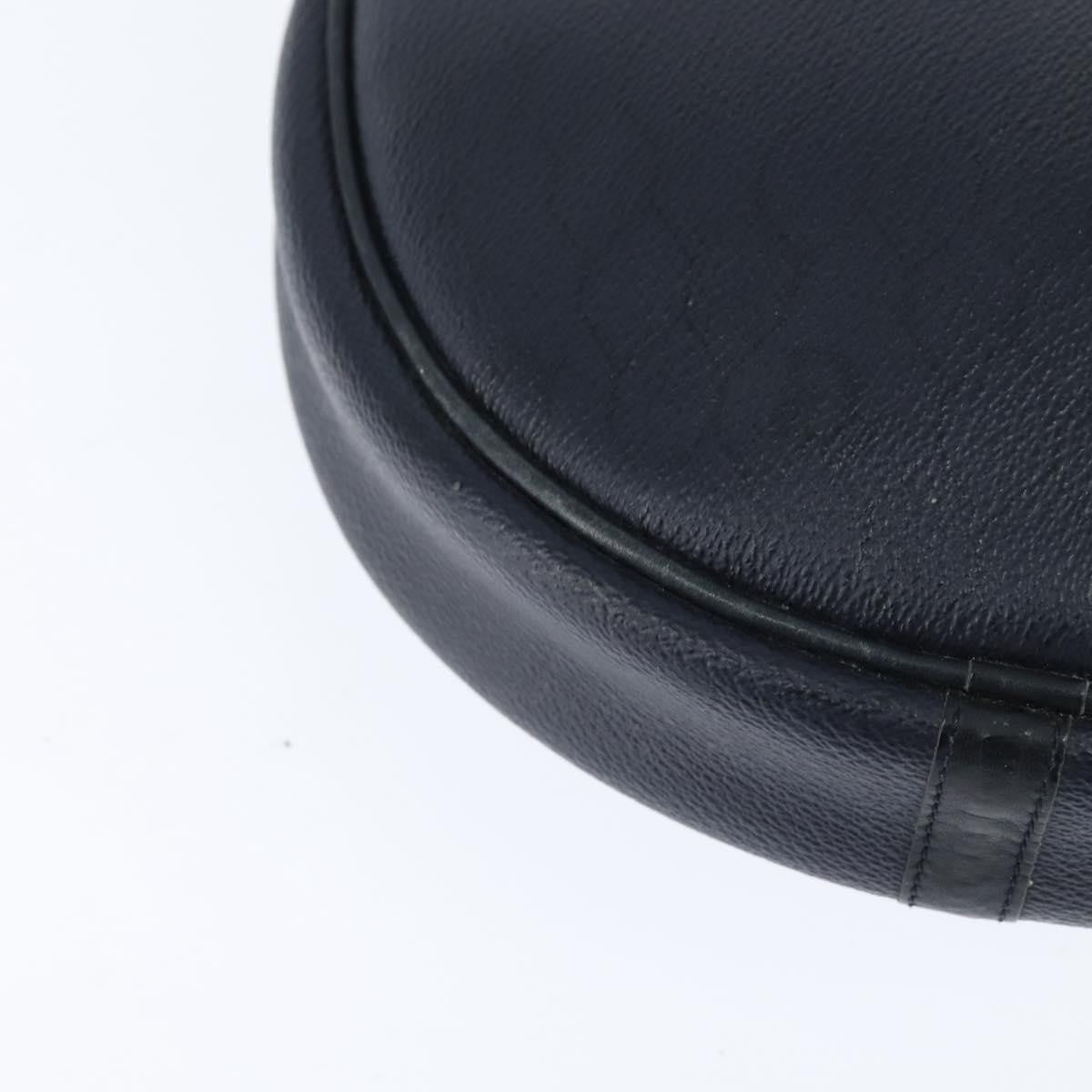 Christian Dior Vintage Honeycomb Shoulder Bag Canvas and Leather, NAVY, PVC, Shoulder bag