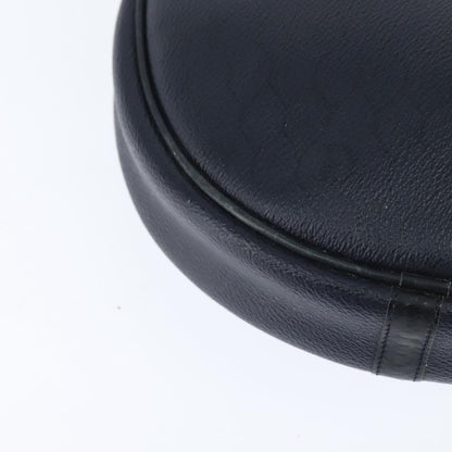 Christian Dior Vintage Honeycomb Shoulder Bag Canvas and Leather, NAVY, PVC, Shoulder bag