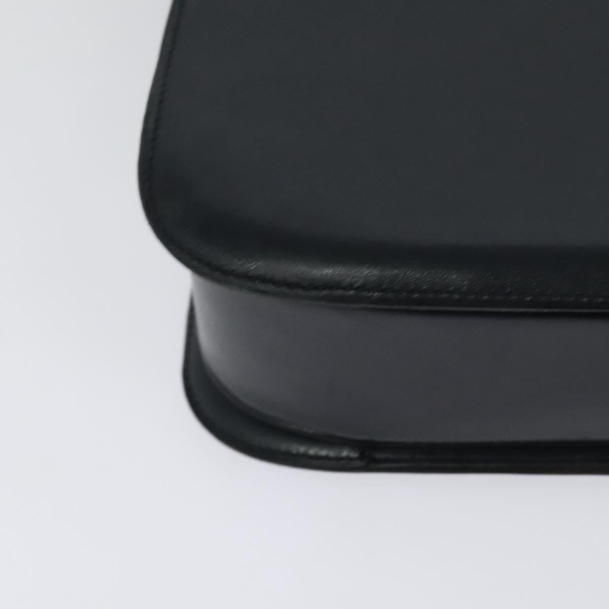 Celine Flap Shoulder Bag Leather, NAVY, LEATHER, Shoulder bag