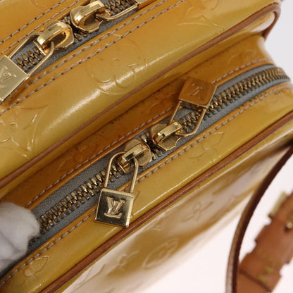Louis Vuitton Wooster Handbag Monogram Vernis, YELLOW, PATENT_LEATHER, Shoulder bag