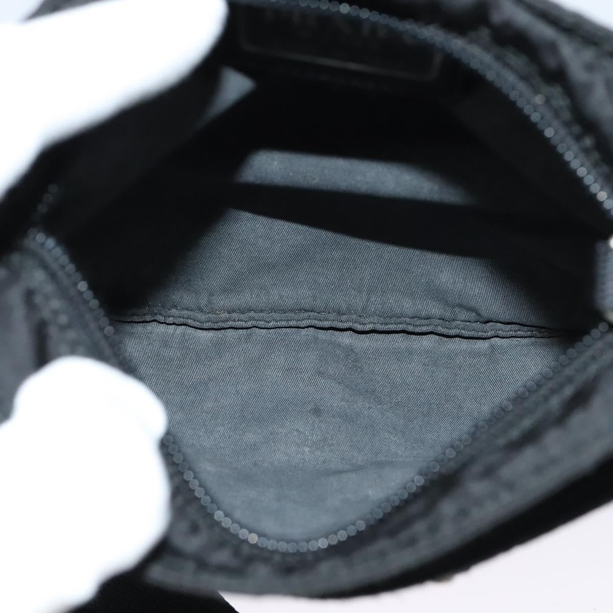 Prada Front Pocket Messenger Bag Tessuto, BLACK, NYLON, Shoulder bag