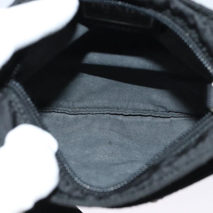 Prada Front Pocket Messenger Bag Tessuto, BLACK, NYLON, Shoulder bag