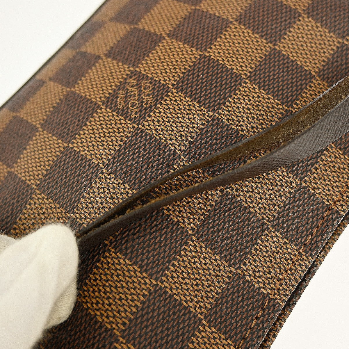 Louis Vuitton Trousse Make Up Bag Damier Canvas, BROWN, CANVAS, Clutche & pouche