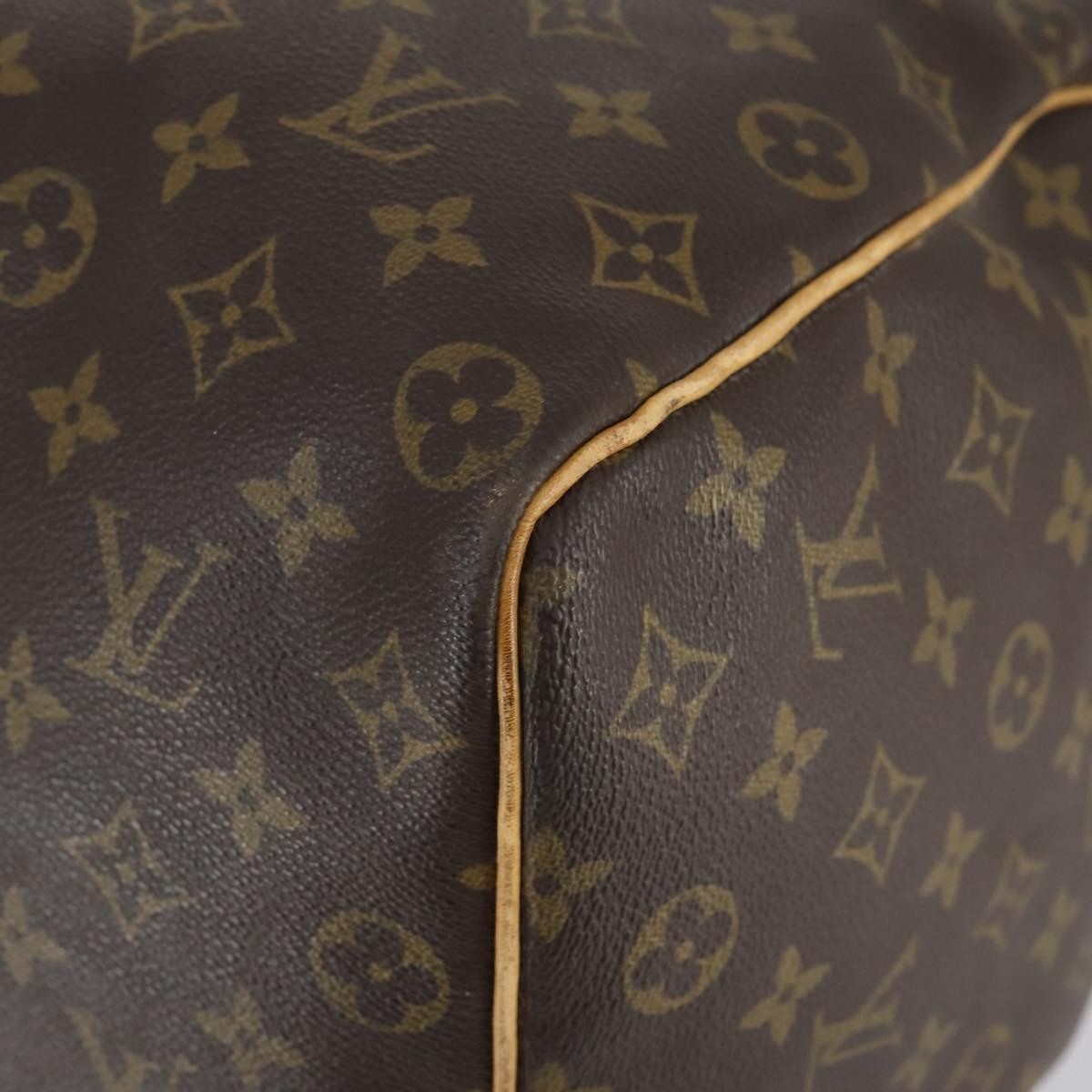 Louis Vuitton Keepall Bag Monogram Canvas, BROWN, CANVAS, Travel bag