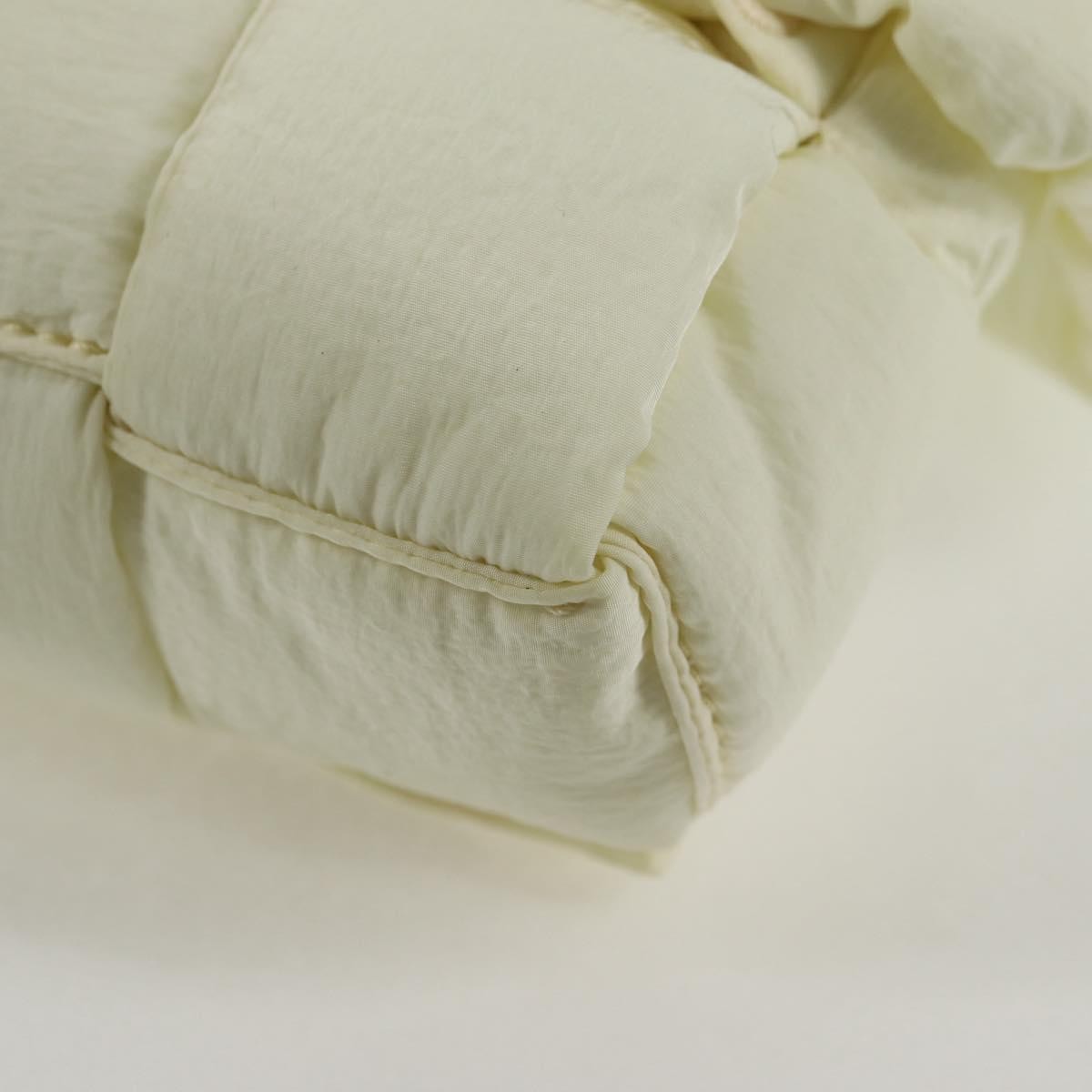 Bottega Veneta Padded Tech Cassette Crossbody Bag Intrecciato Nylon, WHITE, SYNTHETIC, Crossbody bag