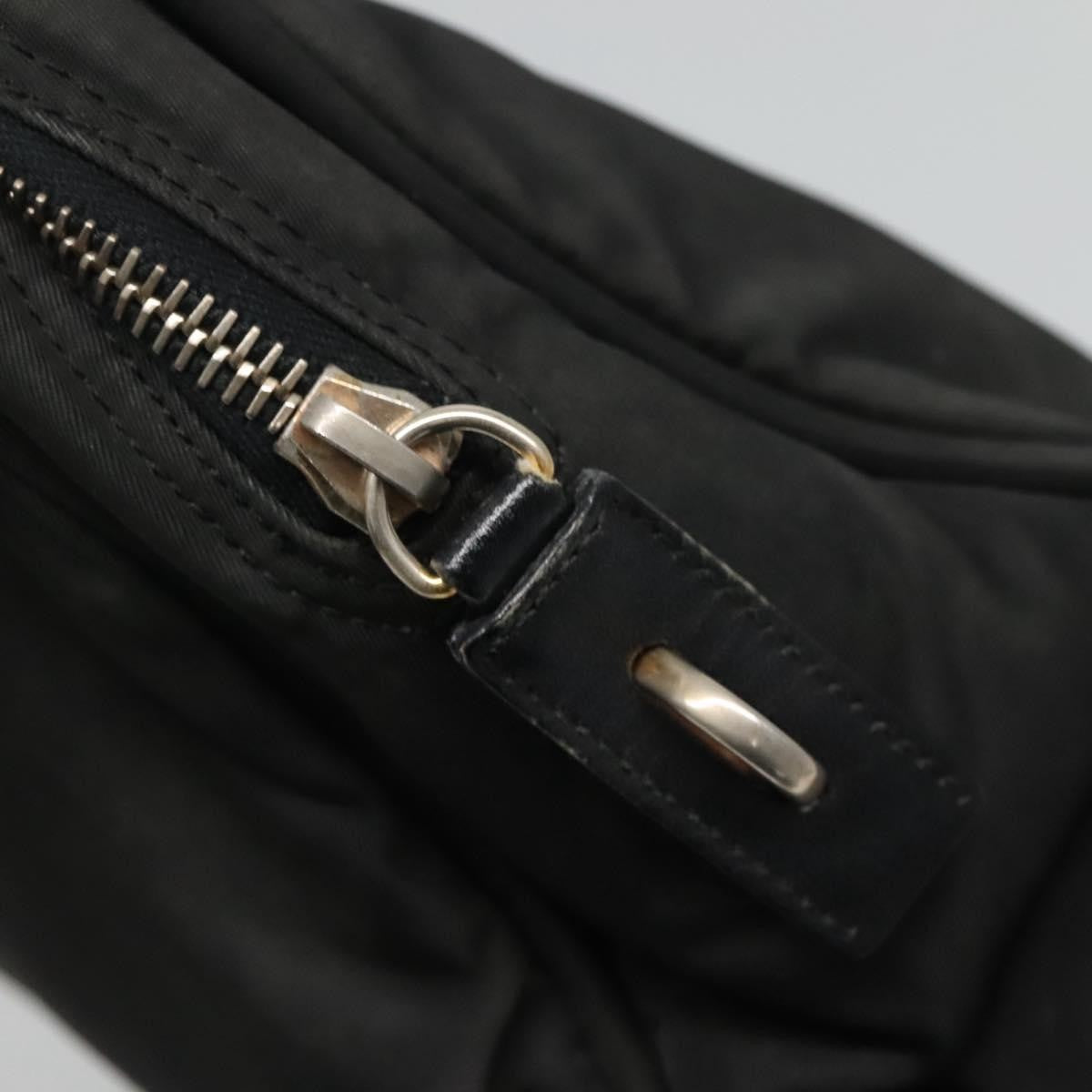 Prada Zip Around Tote Tessuto, BLACK, NYLON, Tote bag