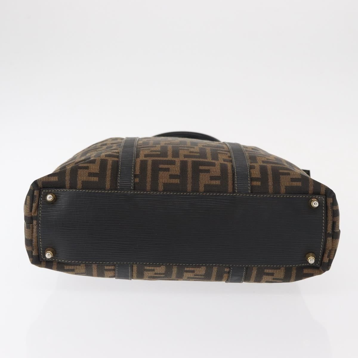 Fendi Zucca Tote bag Canvas, BLACK, CANVAS, Tote bag