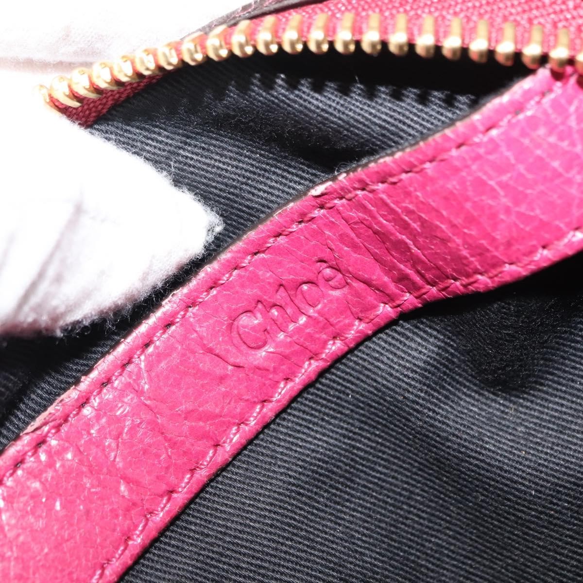 Chloe Ethel Handbag Leather, PINK, LEATHER, Handbag