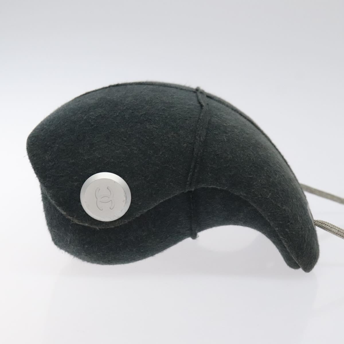 Chanel Millennium Shoulder Bag Felt, GRAY, SYNTHETIC, Shoulder bag