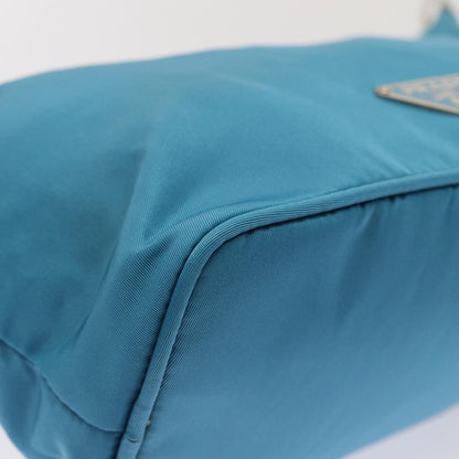 Prada Vintage Chain Shoulder Bag Tessuto, BLUE, NYLON, Shoulder bag