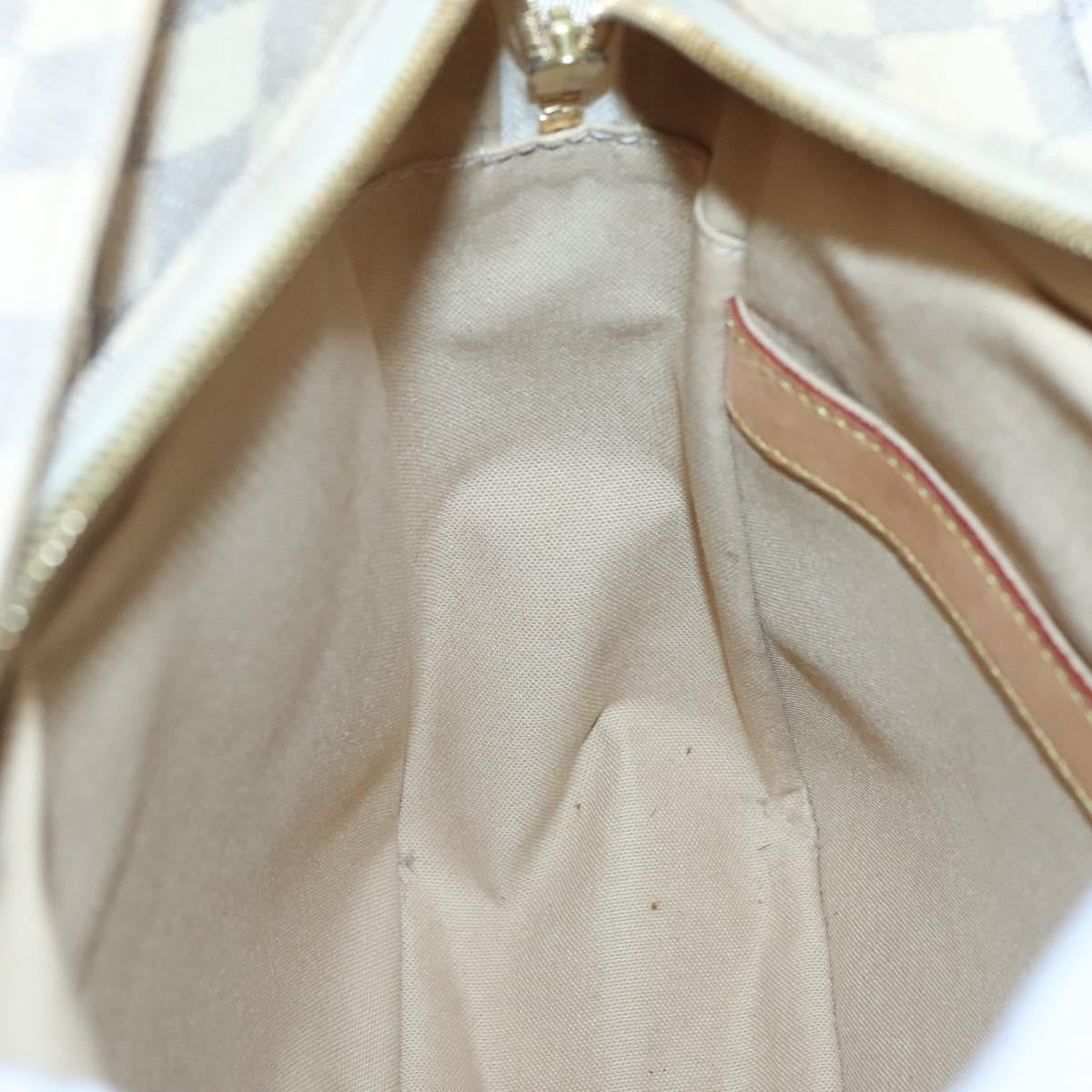 Louis Vuitton Naviglio Handbag Damier, WHITE, CANVAS, Shoulder bag