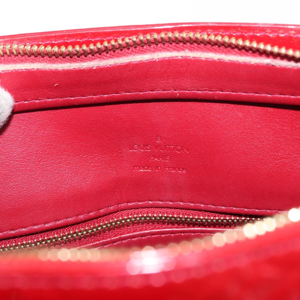 Louis Vuitton Houston Handbag Monogram Vernis, RED, PATENT_LEATHER, Handbag