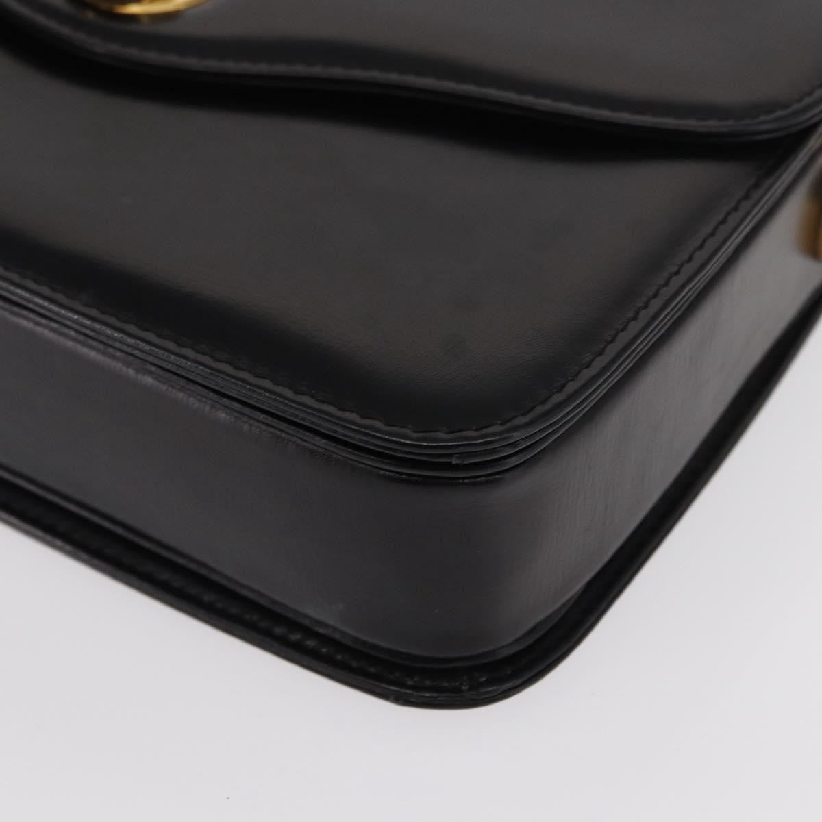 Gucci Vintage Shoulder Bag Leather, BLACK, LEATHER, Shoulder bag