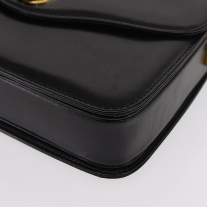 Gucci Vintage Shoulder Bag Leather, BLACK, LEATHER, Shoulder bag