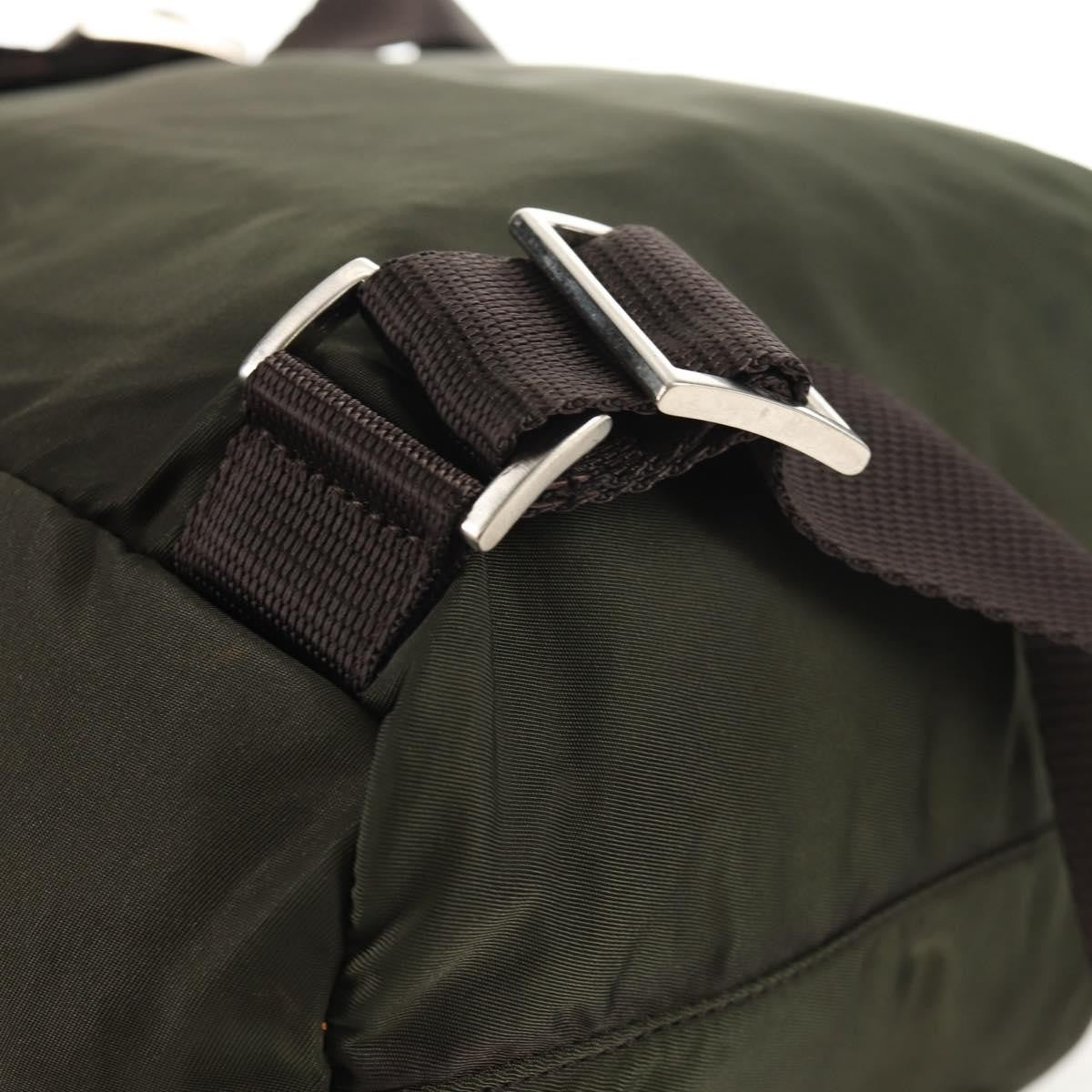 Prada Double Front Pocket Backpack Tessuto, KHAKI, NYLON, Backpack