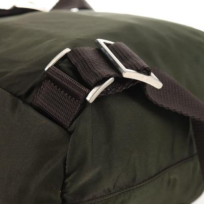 Prada Double Front Pocket Backpack Tessuto, KHAKI, NYLON, Backpack