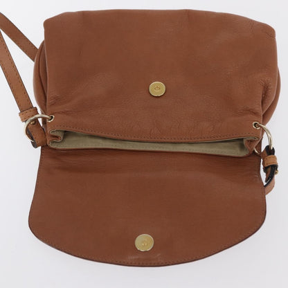 Chloe Lily Shoulder bag Leather, BROWN, LEATHER, Shoulder bag