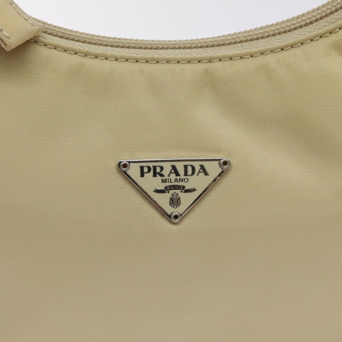 Prada Hobo Tessuto, BEIGE, NYLON, Handbag