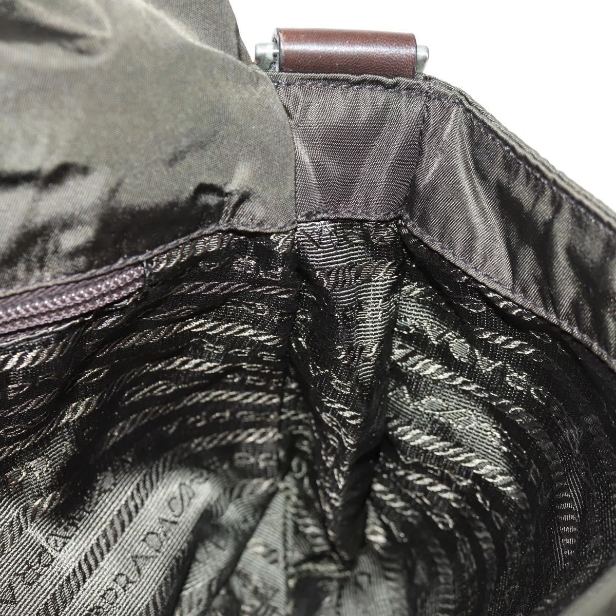 Prada Vintage Shoulder Bag Tessuto, KHAKI, NYLON, Shoulder bag