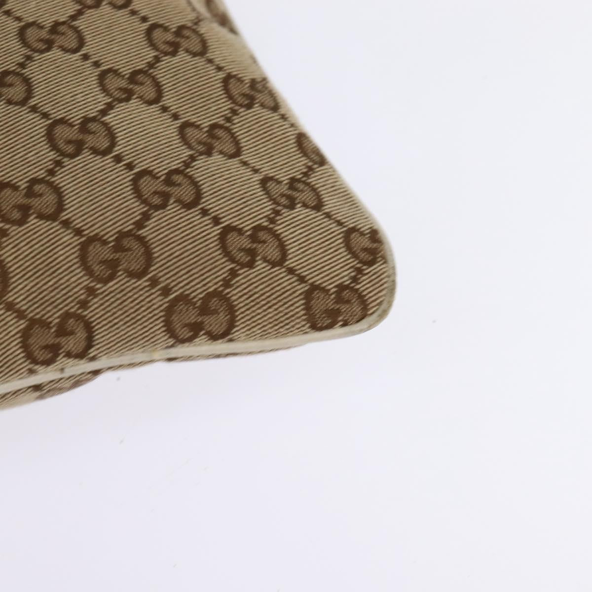 Gucci Flat Messenger Bag GG Canvas, BEIGE, CANVAS, Shoulder bag